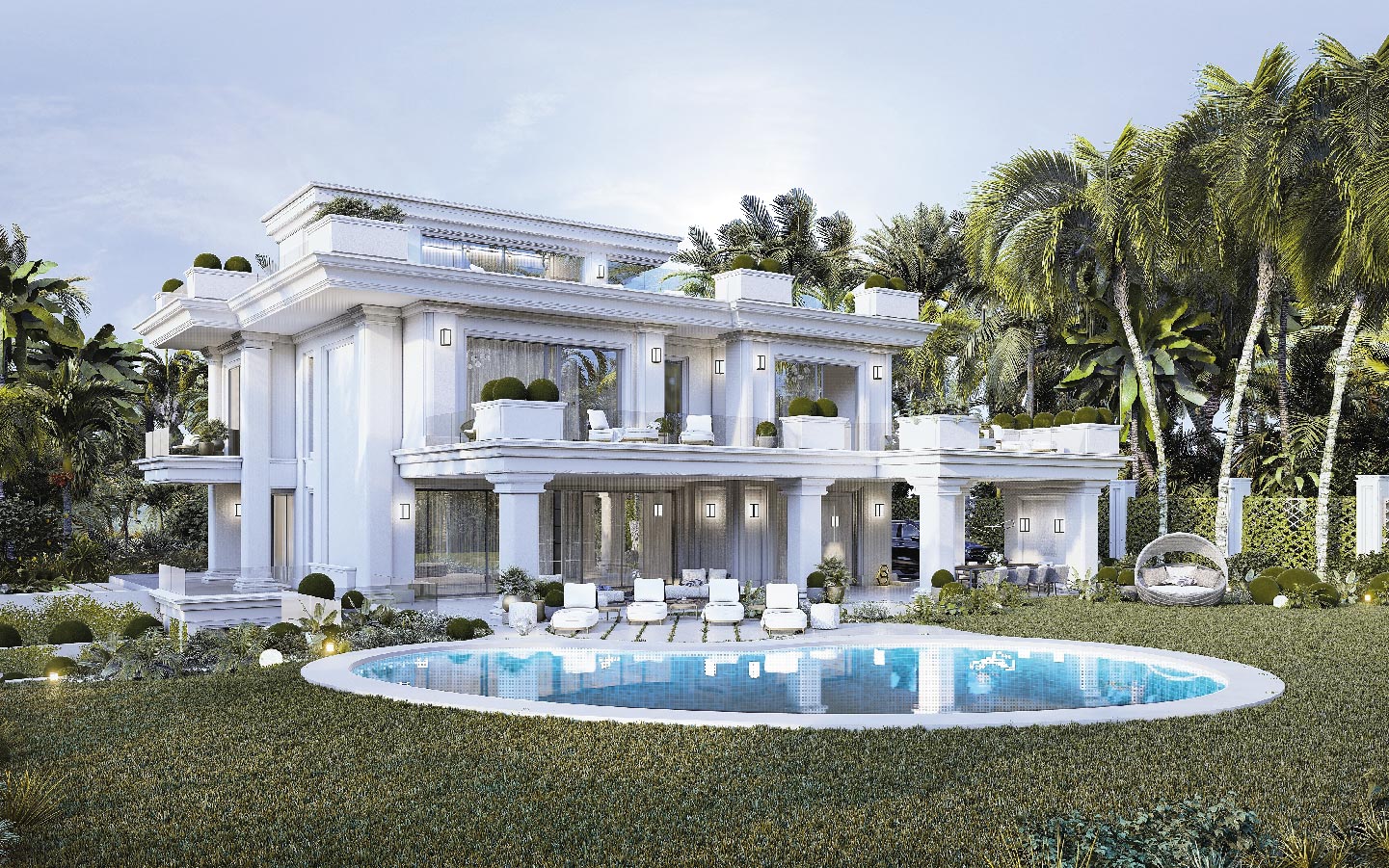 Luxury 6-Bedroom Villas for Sale in Lomas de Marbella Club – Golden Mile Elegance with Sea Views